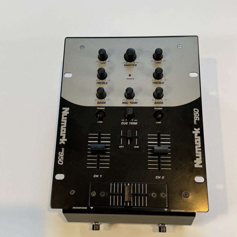 Numark DM950 2-Channel DJ Mixer Tested for Power Phono/Line RCA Preamp